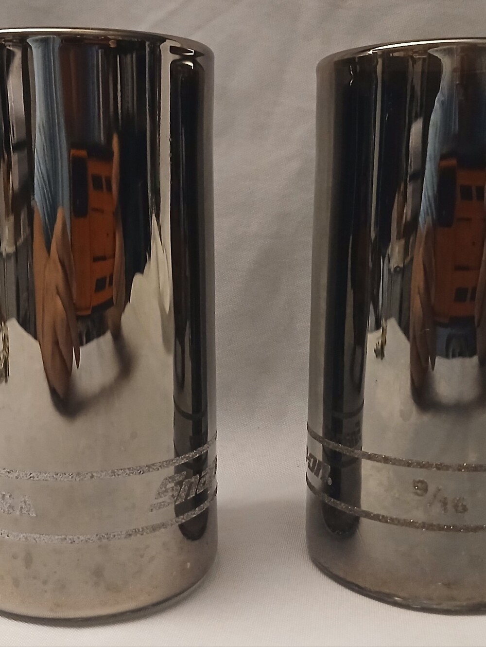 Vintage Snap-on Glass Mugs